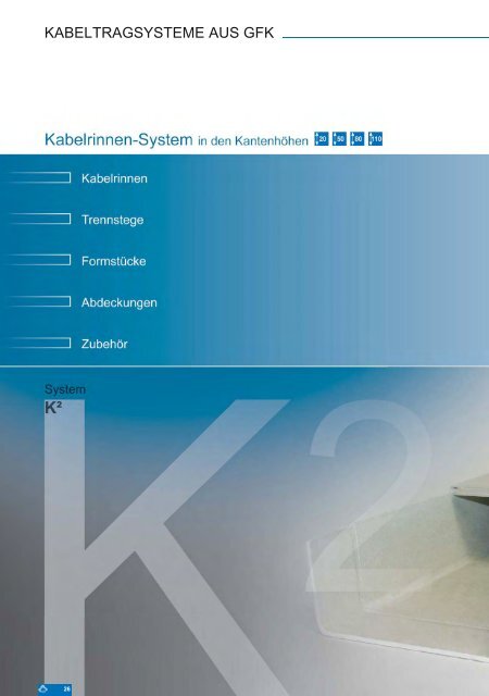 KABELTRAGSYSTEME AUS GFK