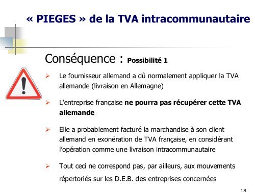 Les pièges de la TVA intracommunautaire - Ordre des experts ...
