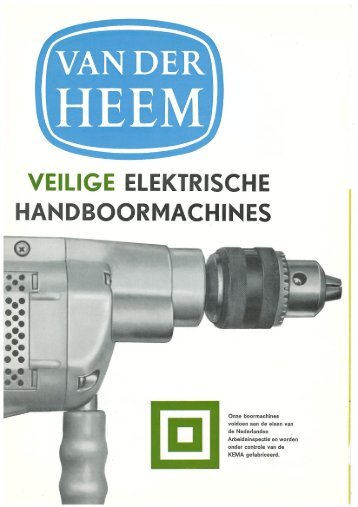 Boormachine HBM 83 e.v. - Van der Heem & Bloemsma