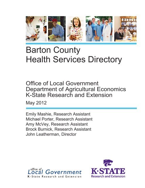 Barton County Health Services Directory - Kansas Rural Health Works