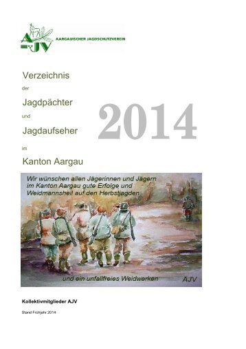 Jagdächter und Jagdaufseher Kanton Aarau