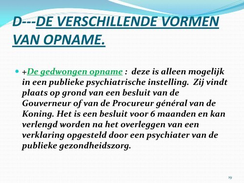 Psychiatrie in Marokko; algemene gegevens - AOF