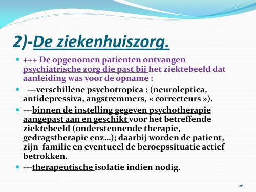 Psychiatrie in Marokko; algemene gegevens - AOF