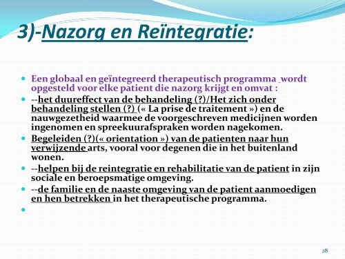 Psychiatrie in Marokko; algemene gegevens - AOF