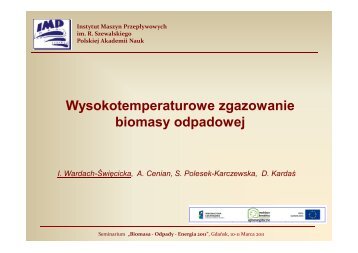 Wysokotemperaturowe zgazowanie biomasy odpadowej