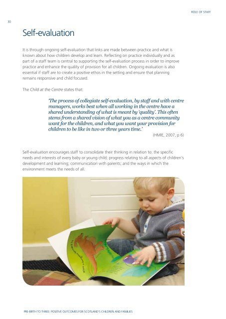 Pre-Birth to Three guidance (2.3 - Education Scotland