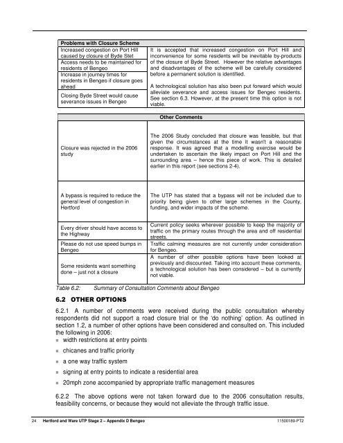 URBAN TRANSPORT PLAN - Hertfordshire County Council