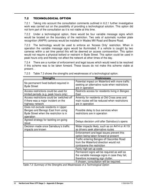 URBAN TRANSPORT PLAN - Hertfordshire County Council