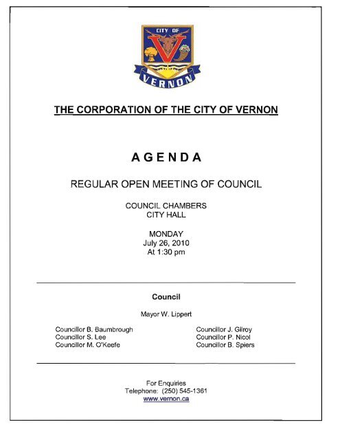 Agenda Package - City of Vernon