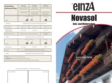 einzA Novasol Holz- und Wetterschutz
