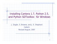 Installing Cantera 1.7, Python 2.5, and Python SDToolbox for Windows