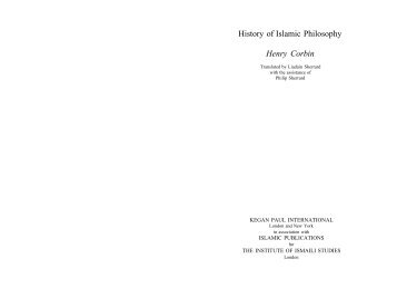 History Of Islamic Philosophy - Henry Corbin.pdf - Falsafa