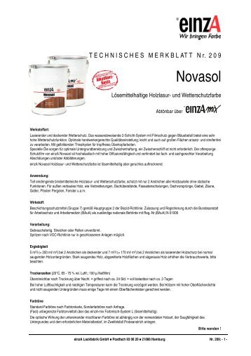 209 Novasol - einzA