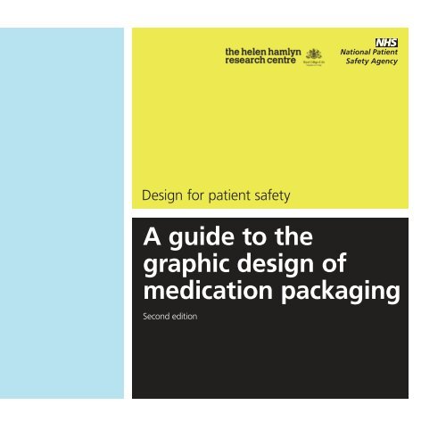 A guide to the graphic design of medication packaging