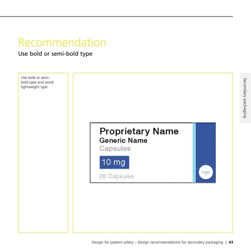 A guide to the graphic design of medication packaging