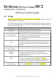 Installation, Power Supply model, English - Klima Design A/S