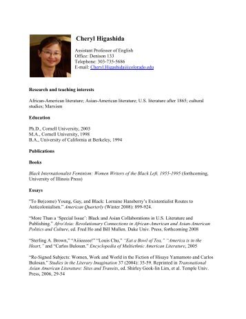 john michael rivera s curriculum vitae cu boulder english
