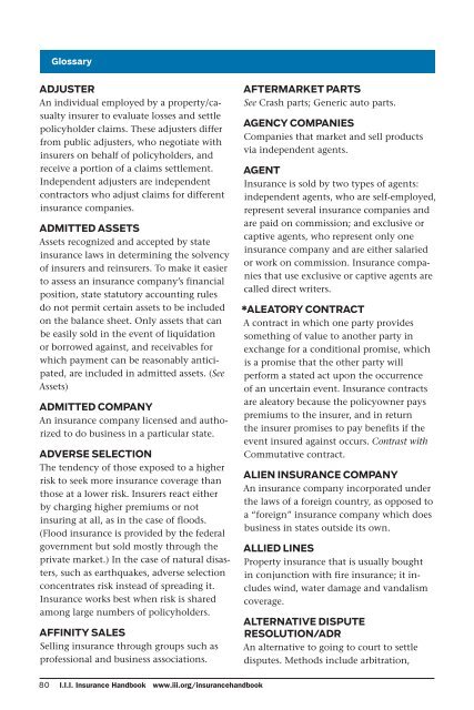 Insurance Handbook - Alaska Department of Community and ...
