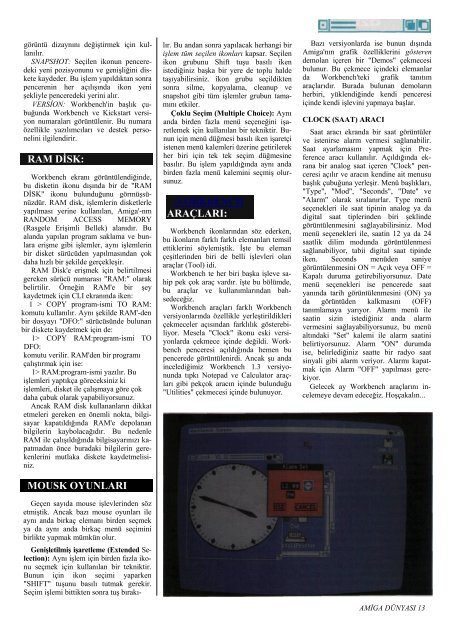 Amiga Dunyasi - Sayi 02 (Temmuz 1990).pdf - Retro Dergi