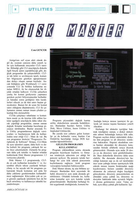 Amiga Dunyasi - Sayi 02 (Temmuz 1990).pdf - Retro Dergi