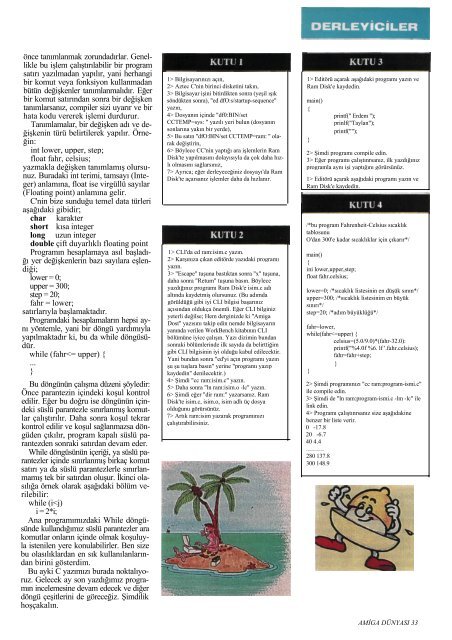 Amiga Dunyasi - Sayi 02 (Temmuz 1990).pdf - Retro Dergi