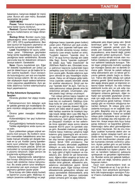 Amiga Dunyasi - Sayi 02 (Temmuz 1990).pdf - Retro Dergi