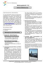 Mitteilungsblatt 05 2010 - Gemeinde Bettwiesen