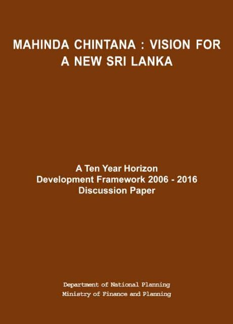 Ten-year Horizon Development Framework - Ministry of Finance and