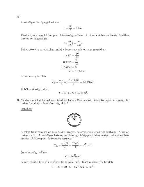 FeladatgyÅ±jtemÃ©ny a matematika rÃ©szhez - DE MÅ±szaki Kar ...