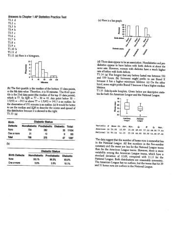 Ap statistics chapter 7 homework answers