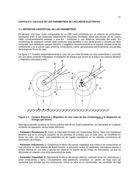 31 CAPITULO 2: CALCULO DE LOS PARAMETROS DE LAS ...