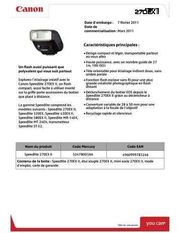 Speedlite 270EX II - Ais-info.fr