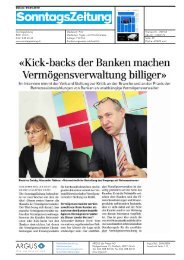 Interview Sonntagszeitung - Forma Futura Invest AG
