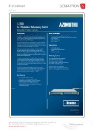 Datasheet AZ210 Newtec - Sematron UK Ltd.
