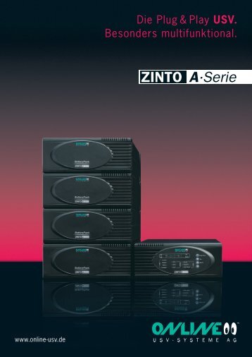 Datenblatt ZINTO A - Online USV Systeme