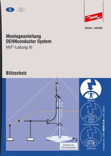 Blitzschutz Montageanleitung DEHNconductor System - EuroVolt