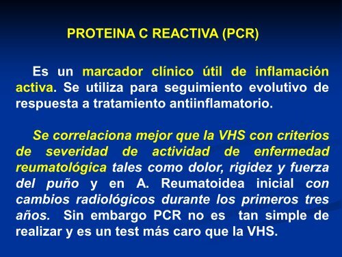 Proteina c reactiva pcr baja