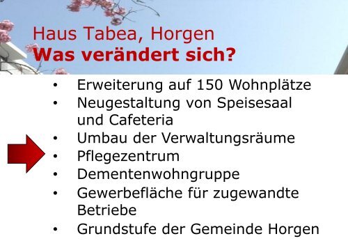 Was sind wir? - Haus Tabea