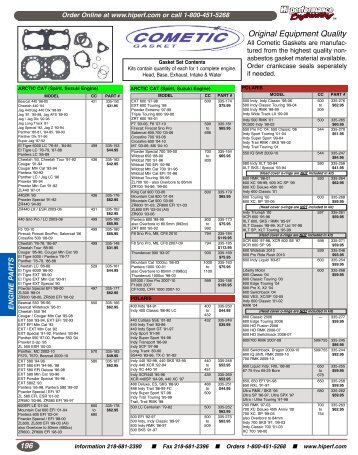 engine parts - Hi-Performance Engineering