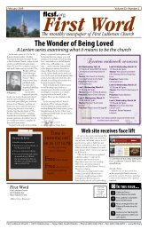 The Wonder of Being Loved - First Lutheran Church of Sioux Falls