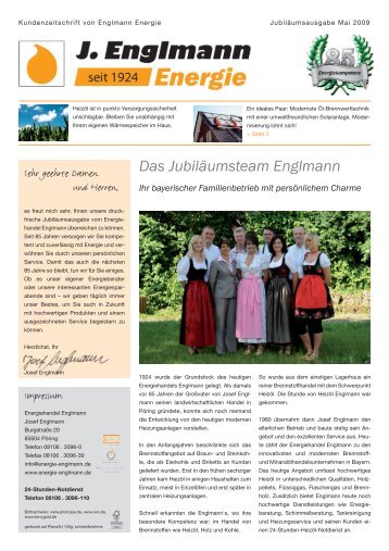 Das Jubiläumsteam Englmann -  Energiehandel Englmann