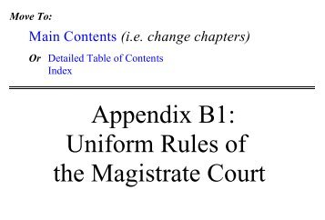 B1 Uniform Rules of Magistrate Court - Forsyth County Government