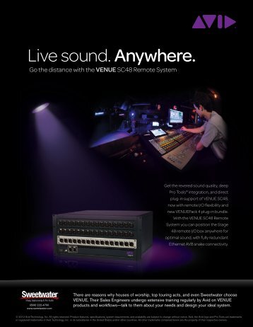 Live sound. Anywhere. - medialink - Sweetwater.com