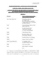 m/s. shah alloys ltd. summary record of the proceeding - Board for ...