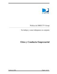 Etica y Conducta Empresarial - Directv