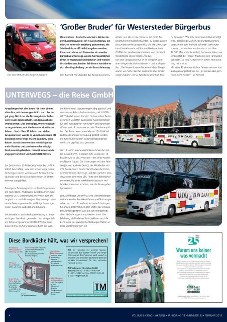 News und Infos aus dem Hause VDL 02/2013 - Omnibusvertrieb Ost