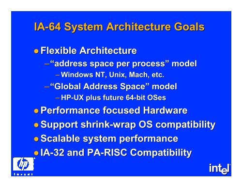 The IA-64 System Architecture - DIG64
