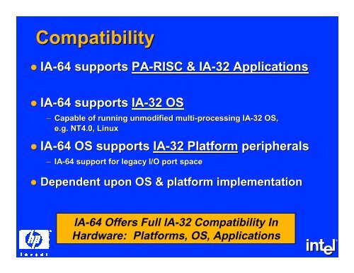 The IA-64 System Architecture - DIG64