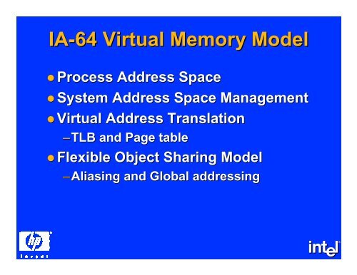 The IA-64 System Architecture - DIG64