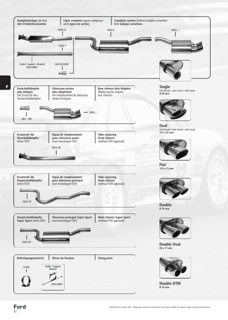 Double Oval Double DTM Flat Oval Double Single - Auto Master